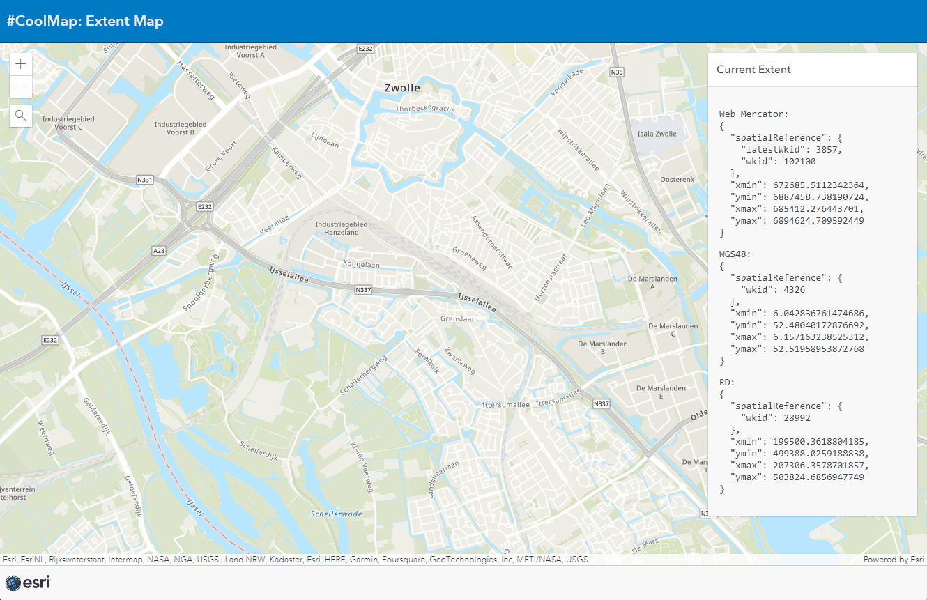 Screenshot ExtentMap